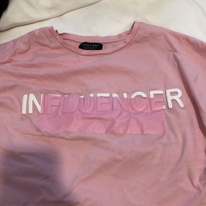 Zara Tops - T-shirt / pink / Zara Zara Tops - T-shirt / pink / Zara